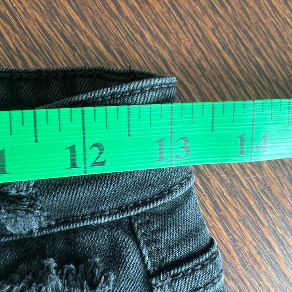 Judy Blue Boyfriend Fit Black Distressed Jeans Size 3/26 Style JB82161BK Stretch - Picture 12 of 15